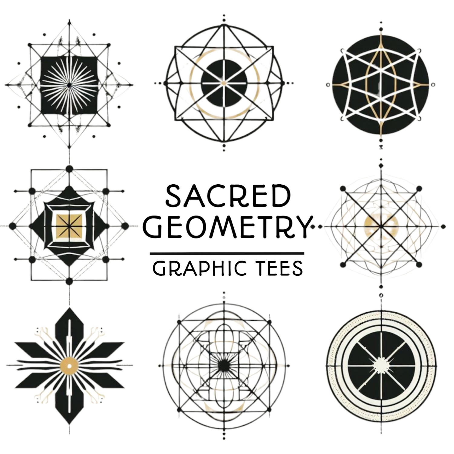 Sacred Geometry Graphic Tees