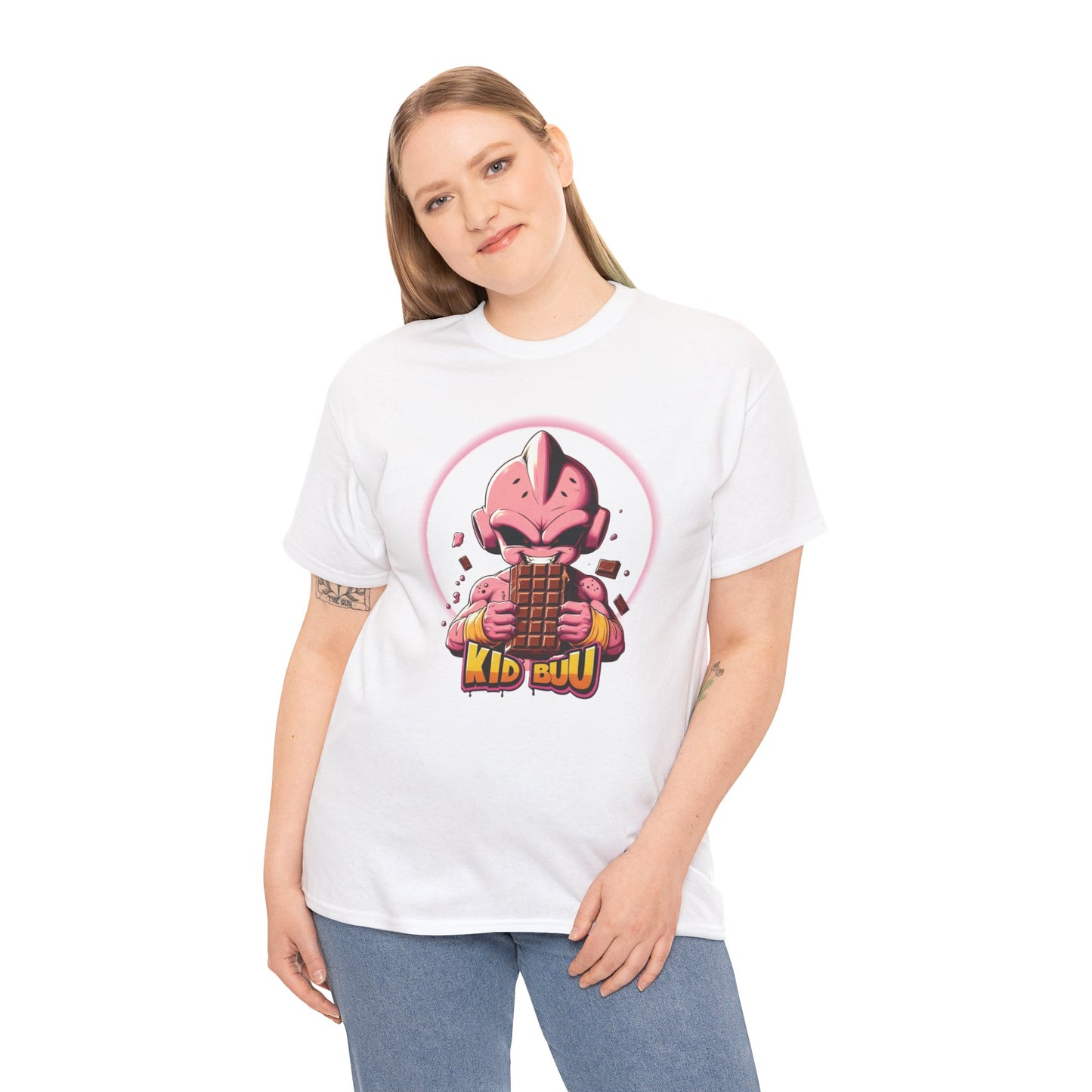 Kid Buu Chocolate Feast Unisex Heavy cotton Tee