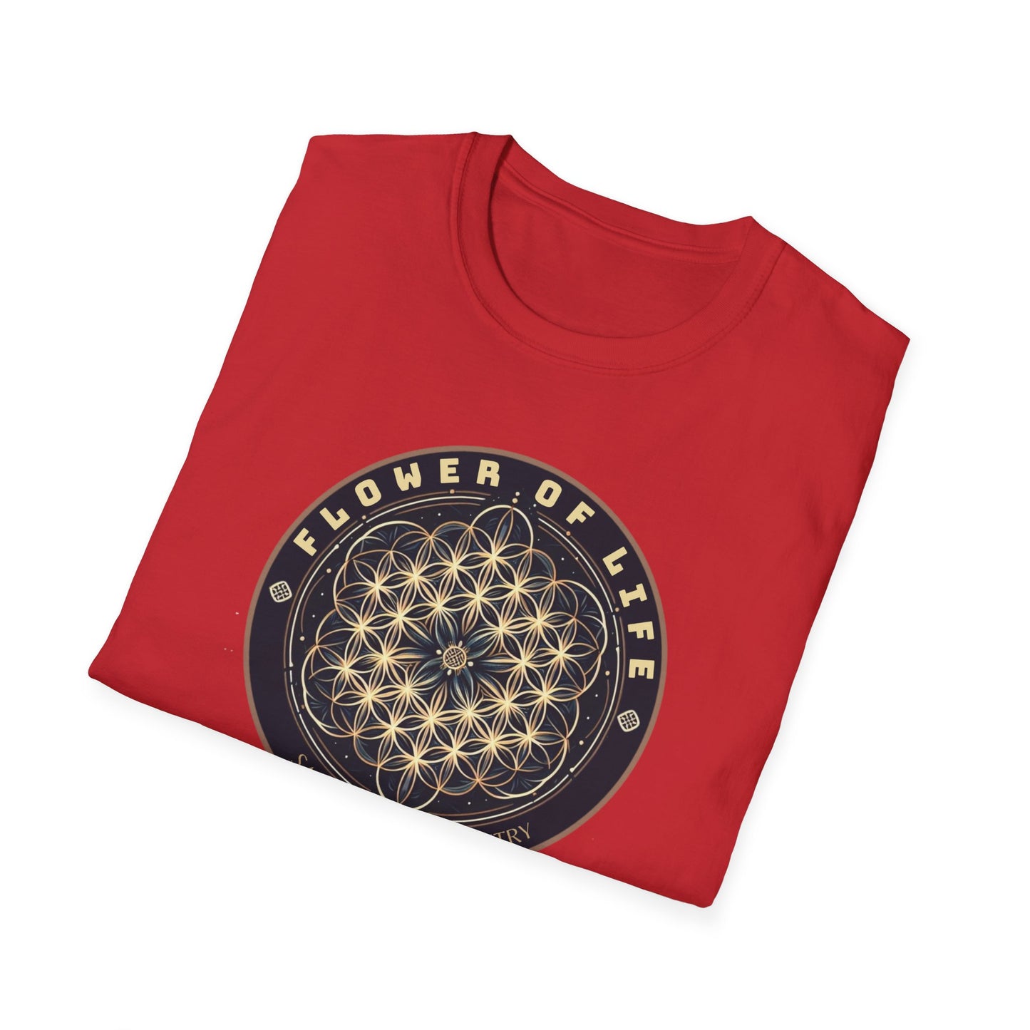 Eternal Unity: Unisex Cotton Tee Featuring the Flower of Life