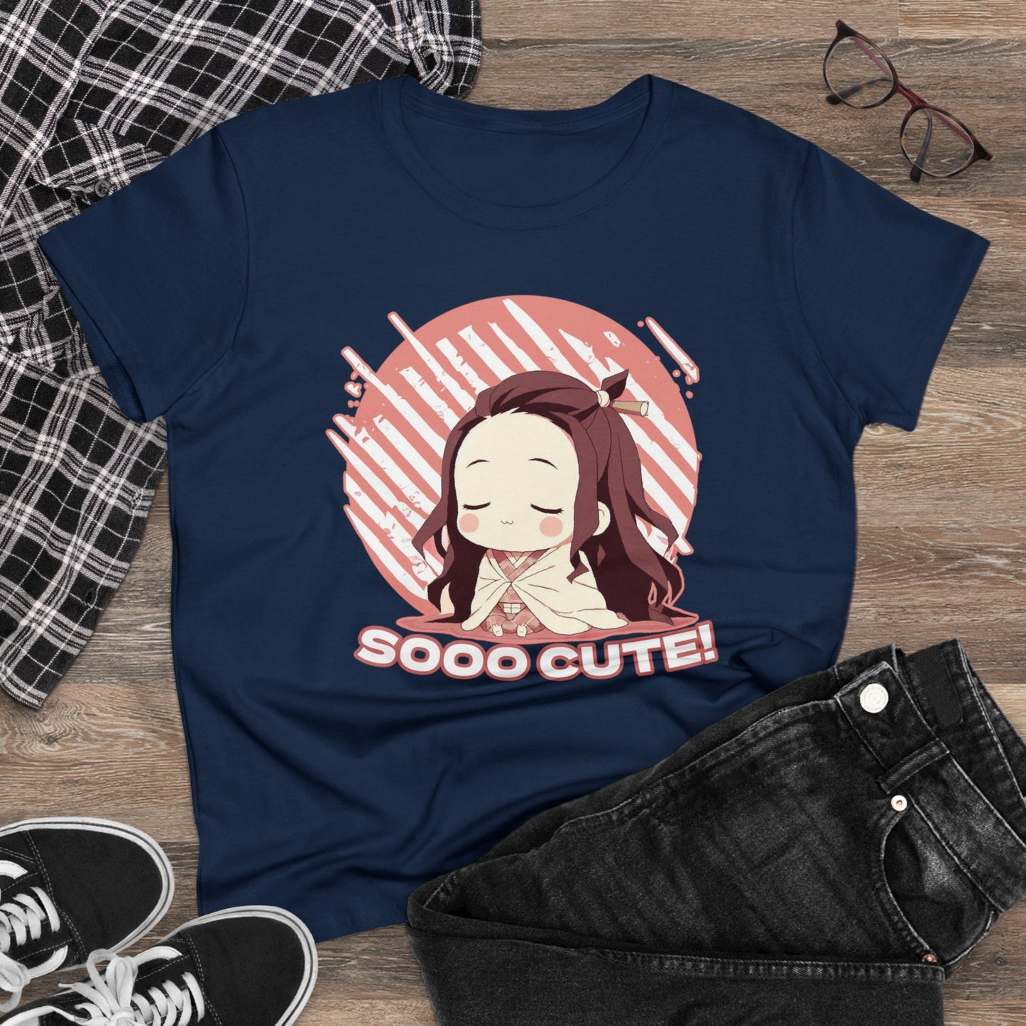 Cute Edition: Adorable Demon Mode: Mini slayer Edition, Women's Cotton Graphic Tee