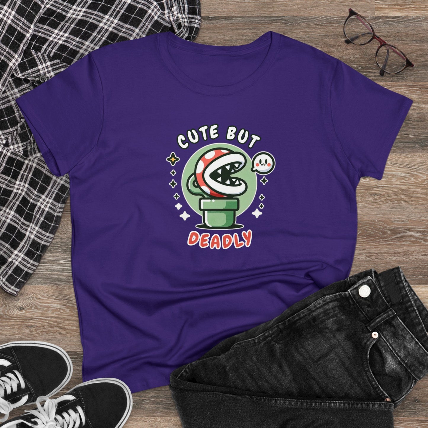 Women's Tee, Lethal Loveliness: Piranha Style