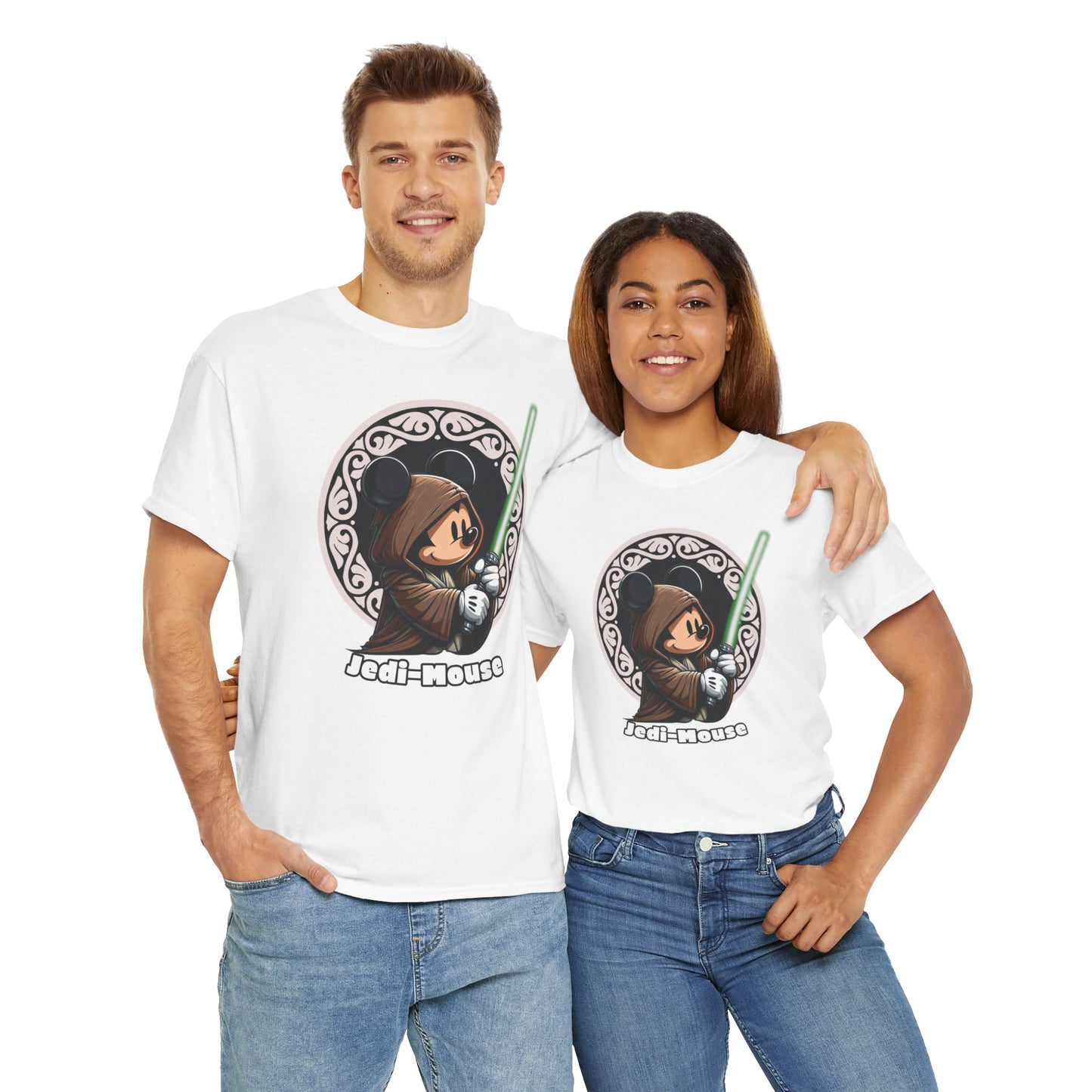 Jedi Mouse-The Force Awakens,Unisex Heavy Cotton Tee