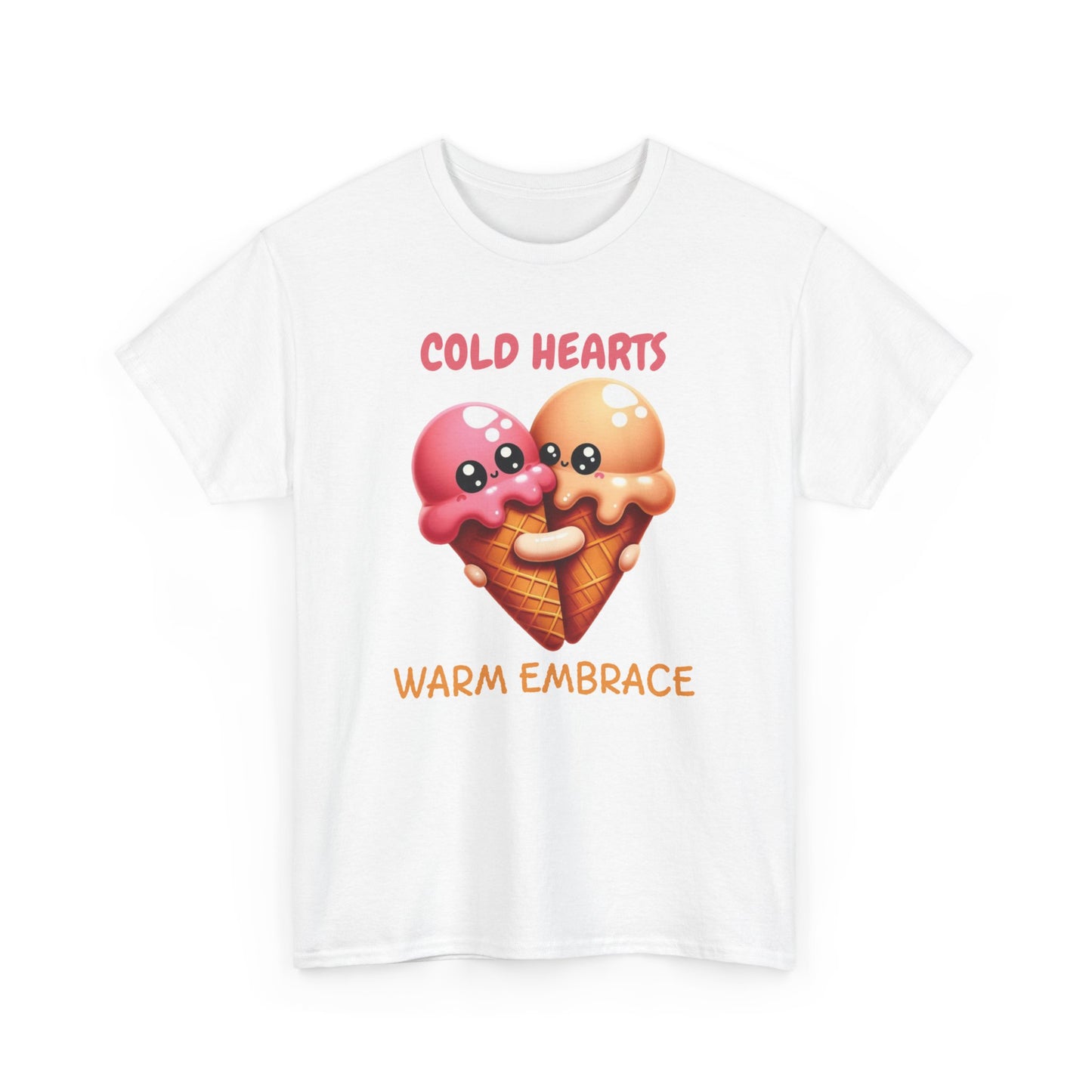 Cold hearts, warm embrace - Unisex Heavy Cotton Tee