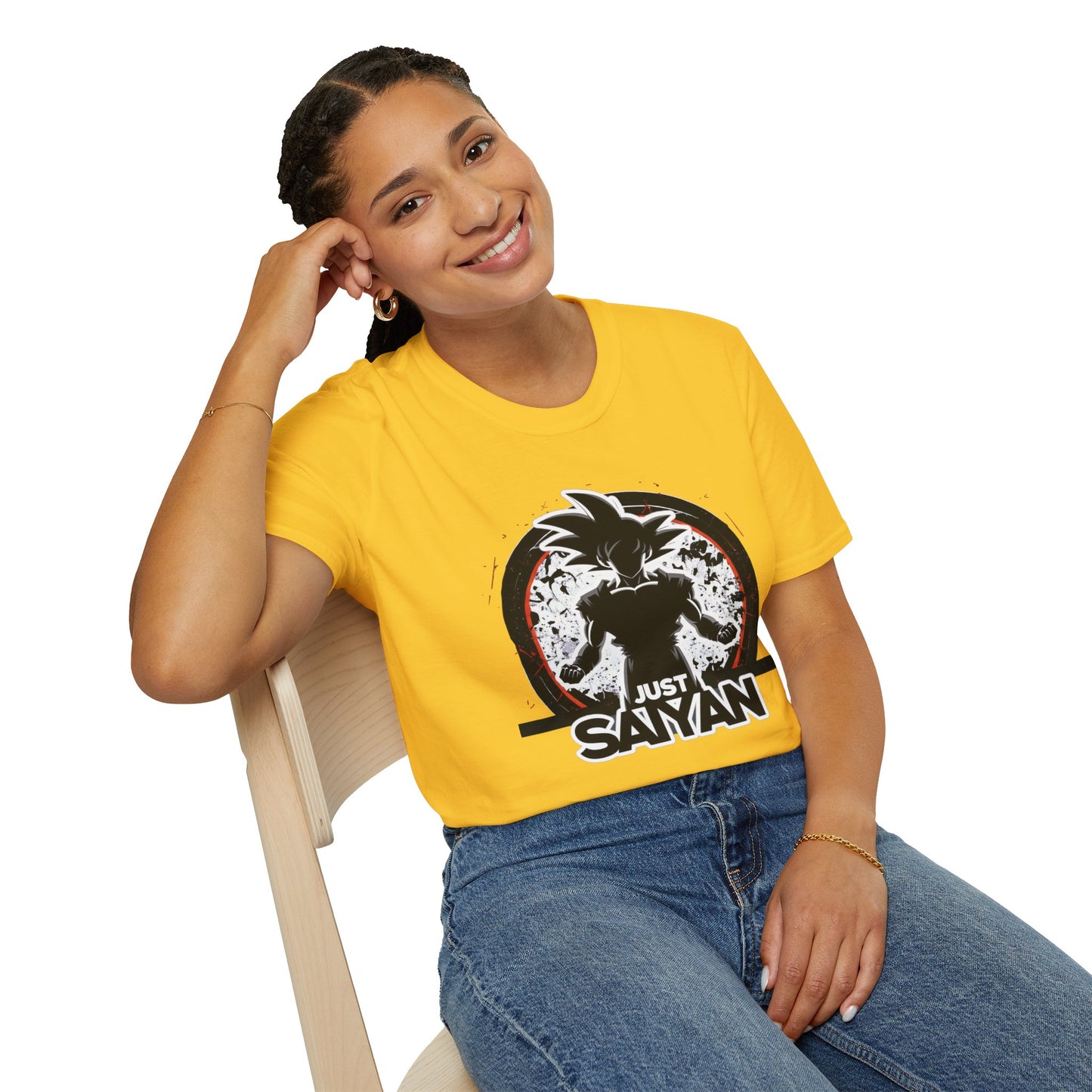 Just Saiyan: Exclusive kakarot Silhouette Graphic Tee for Anime Enthusiasts