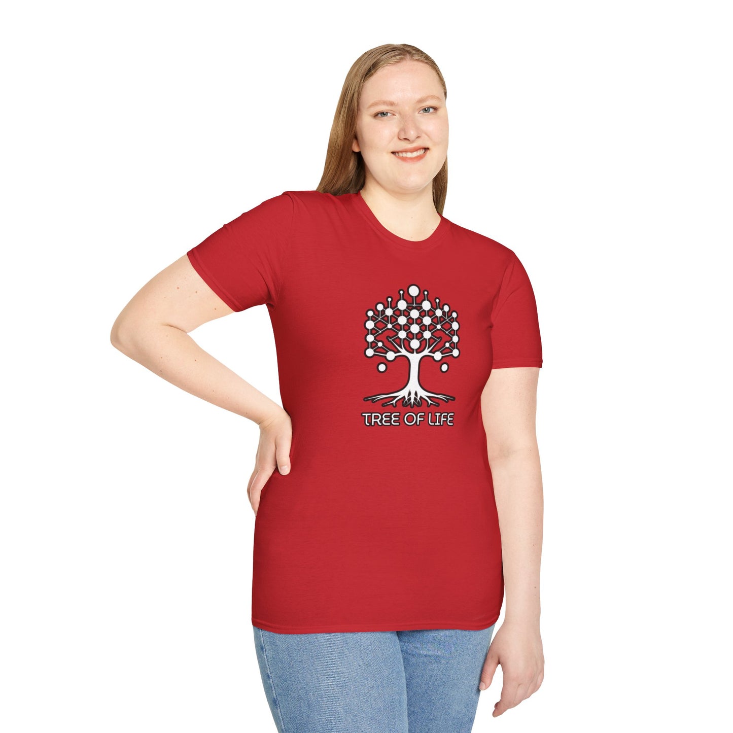 Roots of Balance: Unisex Tree of Life Essence Cotton Tee
