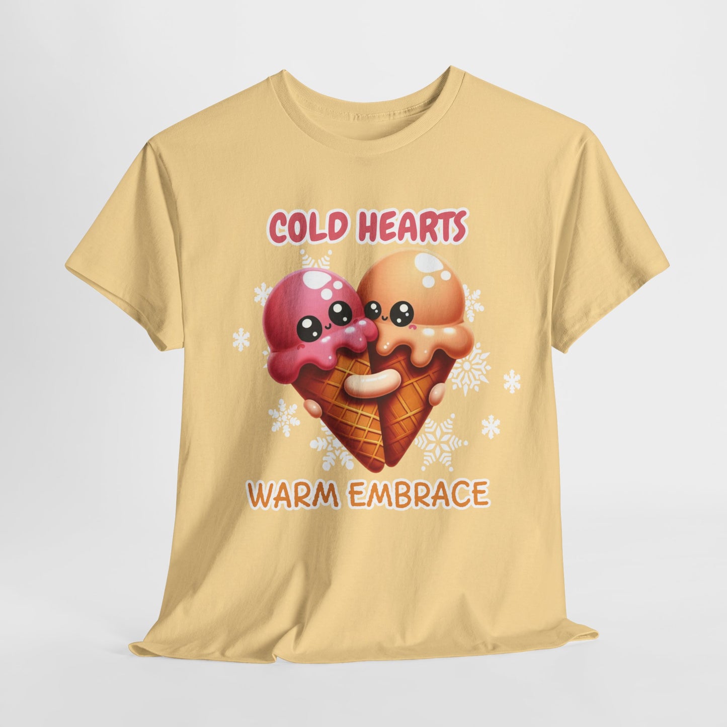 Cold hearts, warm embrace - Unisex Heavy Cotton Tee