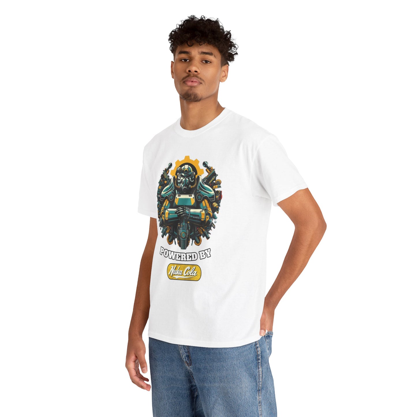 Nuka Cola powered Power Armor, Unisex Heavy Cotton Tee