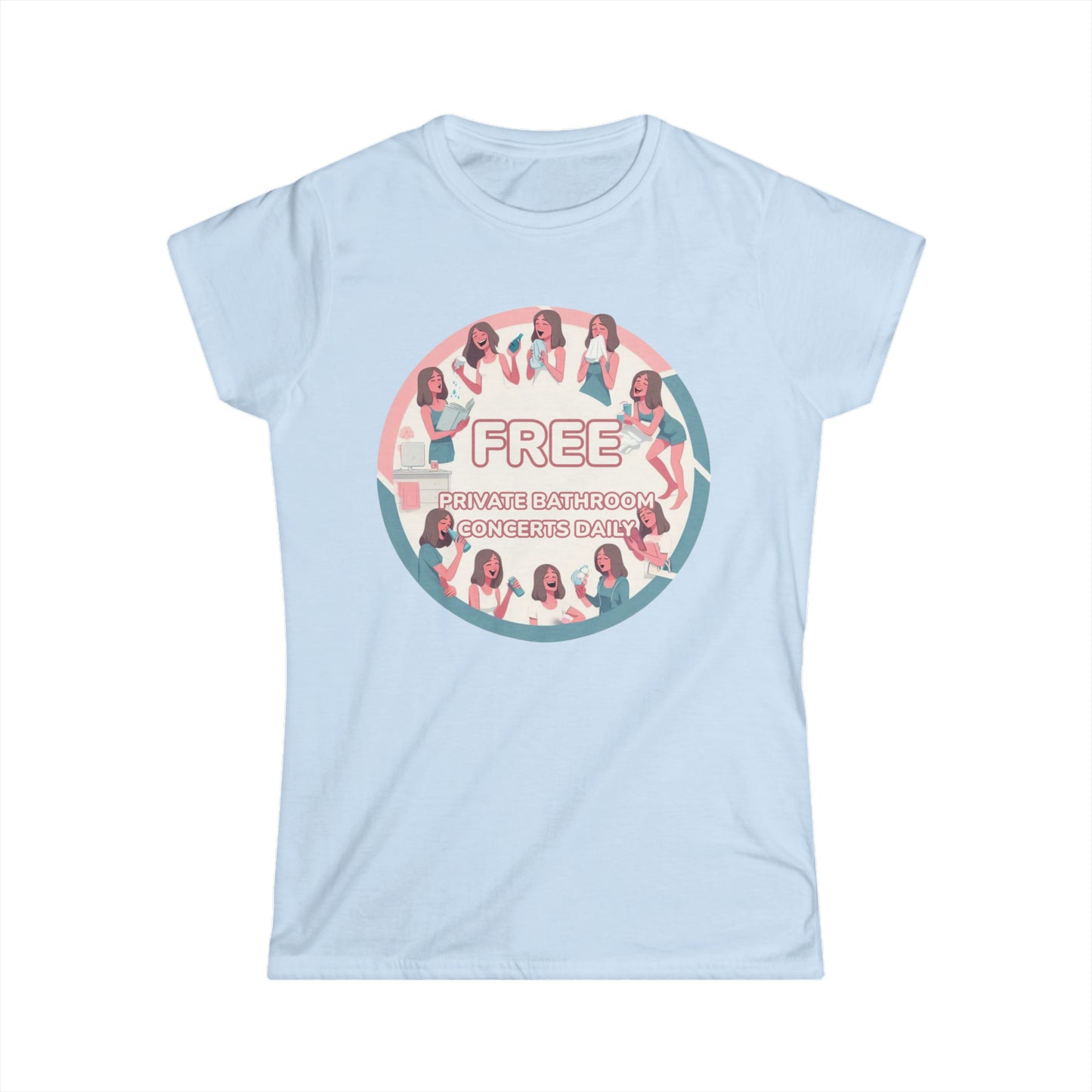 Women's SoftStyle Tee, 100% Cotton Comfort with Exclusive Shower Concert Tee!