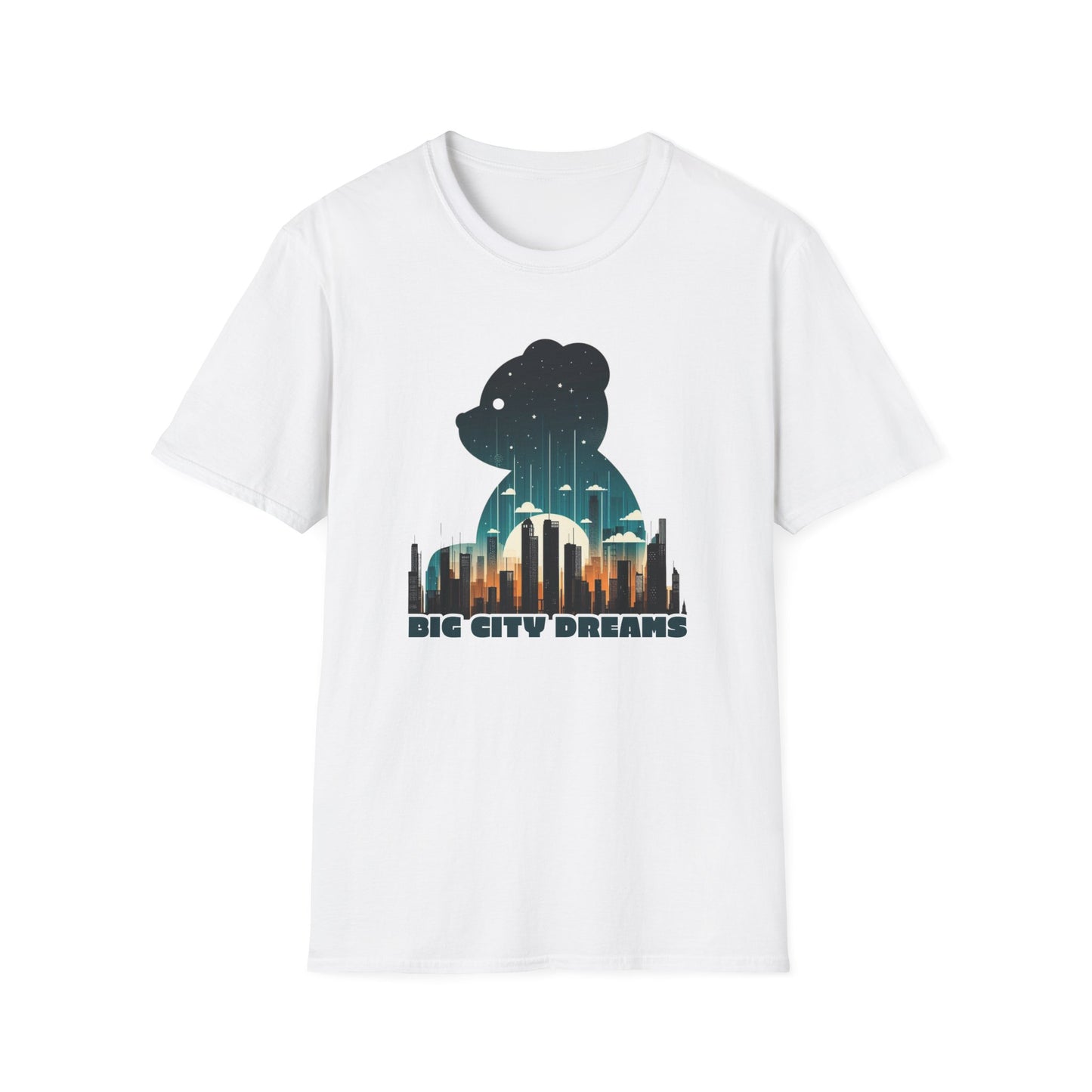 Bear in the Big City Graphic Tee; Cotton Unisex