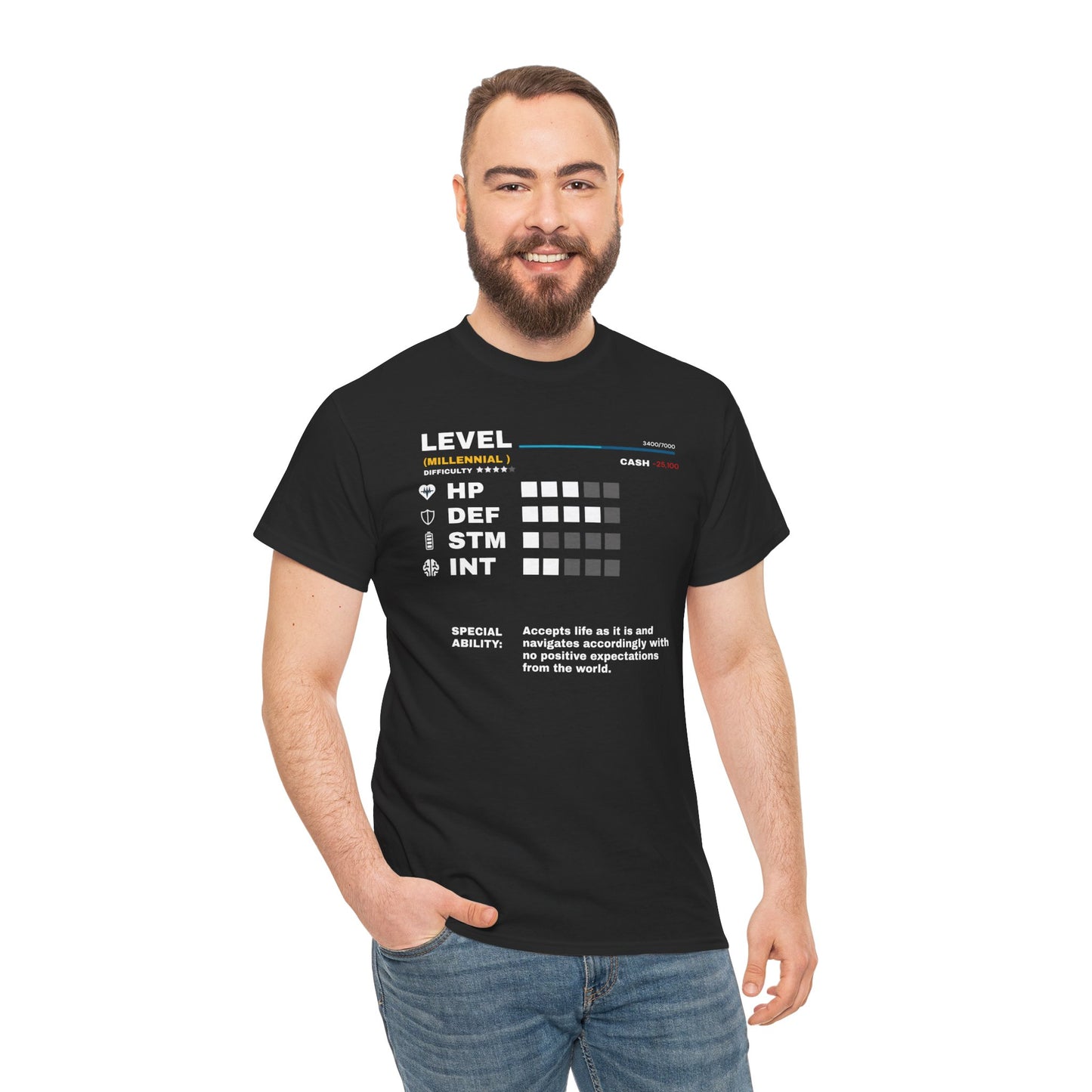 Millennial Quest: Life's Attributes - The Unisex Graphic Tee