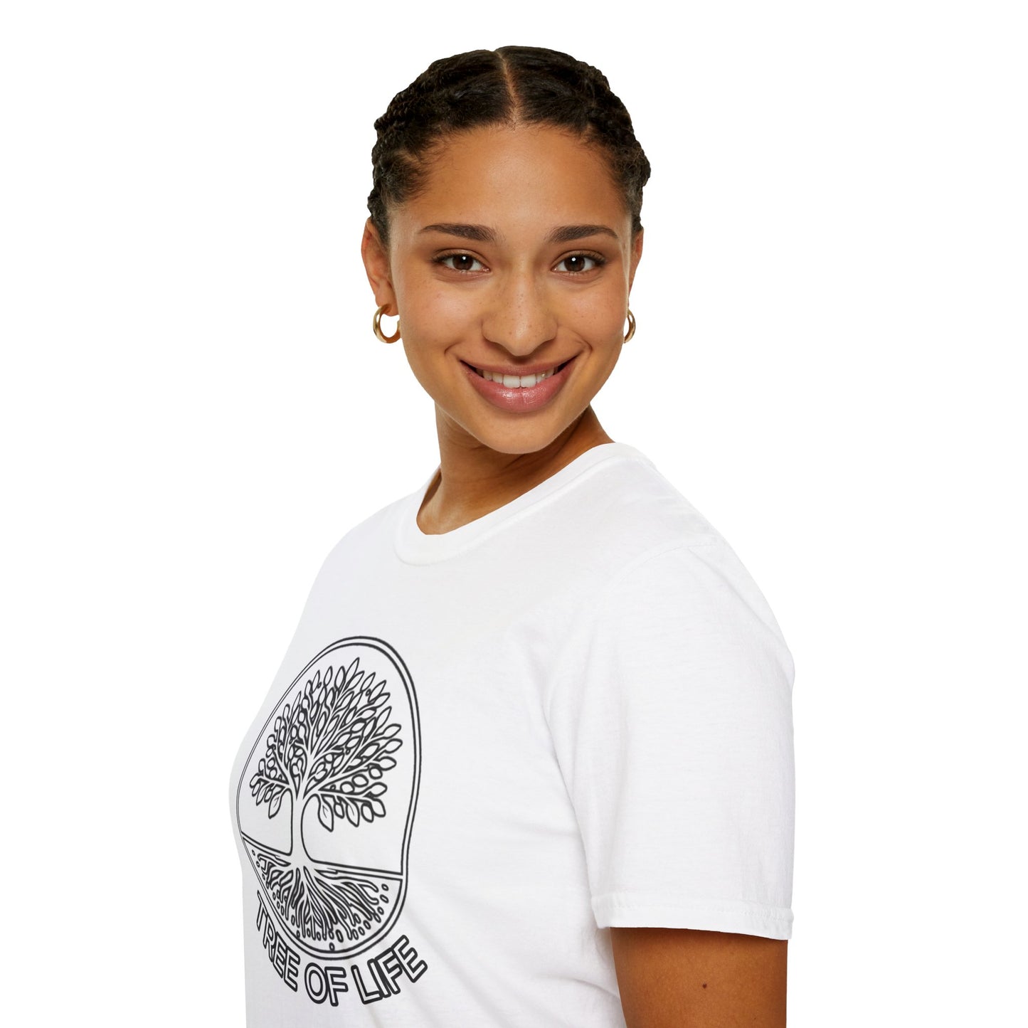 Roots of Balance: Unisex Tree of Life Essence Cotton Tee