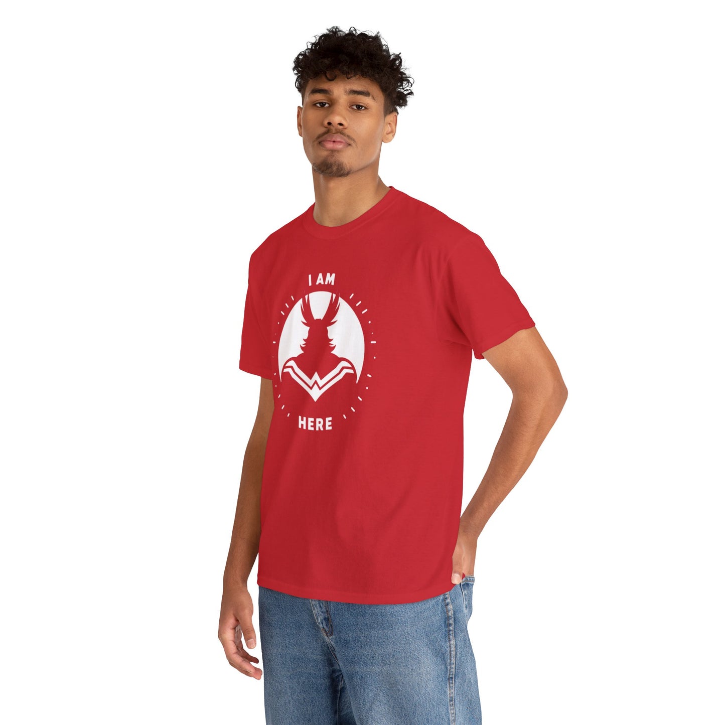Unleash Your Hero Within: Mighty Silhouette Empowerment Tee Unisex Heavy Cotton Tee