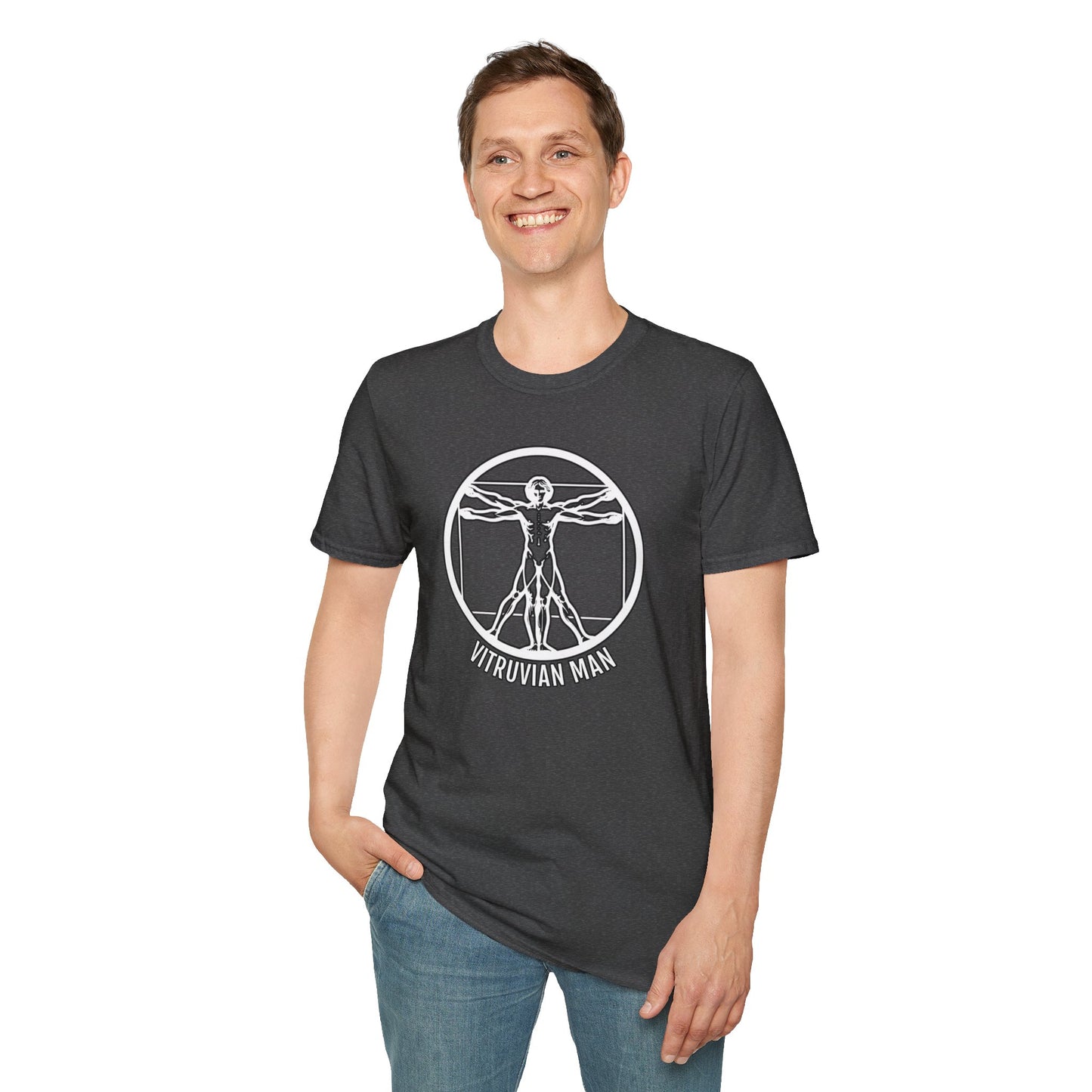 Discover Harmony: Vitruvian Essence Unisex Tee,  Perfect Balance!