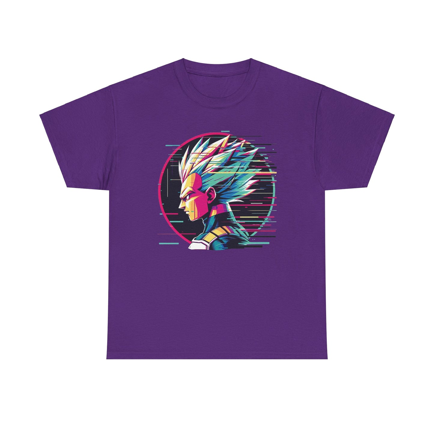 Prince of all Glitches, Saiyan side profile Unisex Heavy Cotton Tee