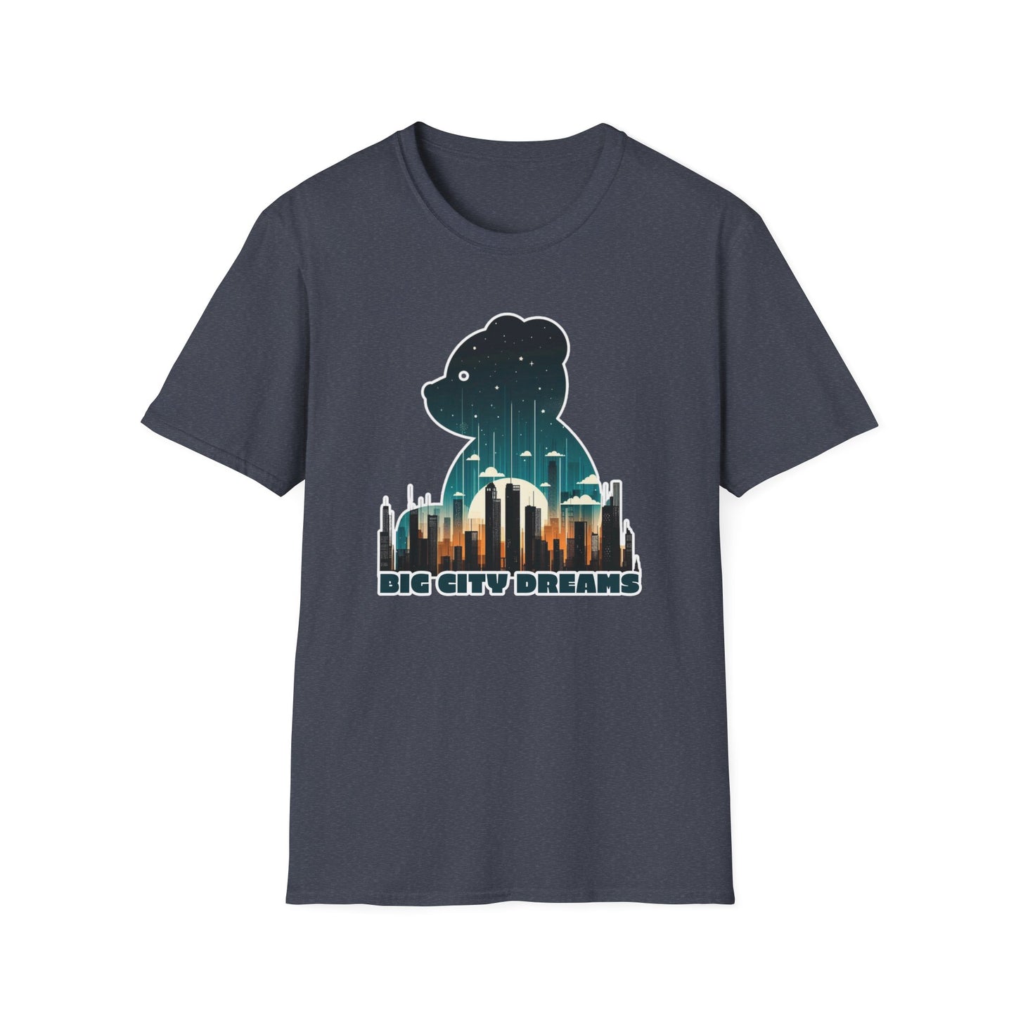 Bear in the Big City Graphic Tee; Cotton Unisex