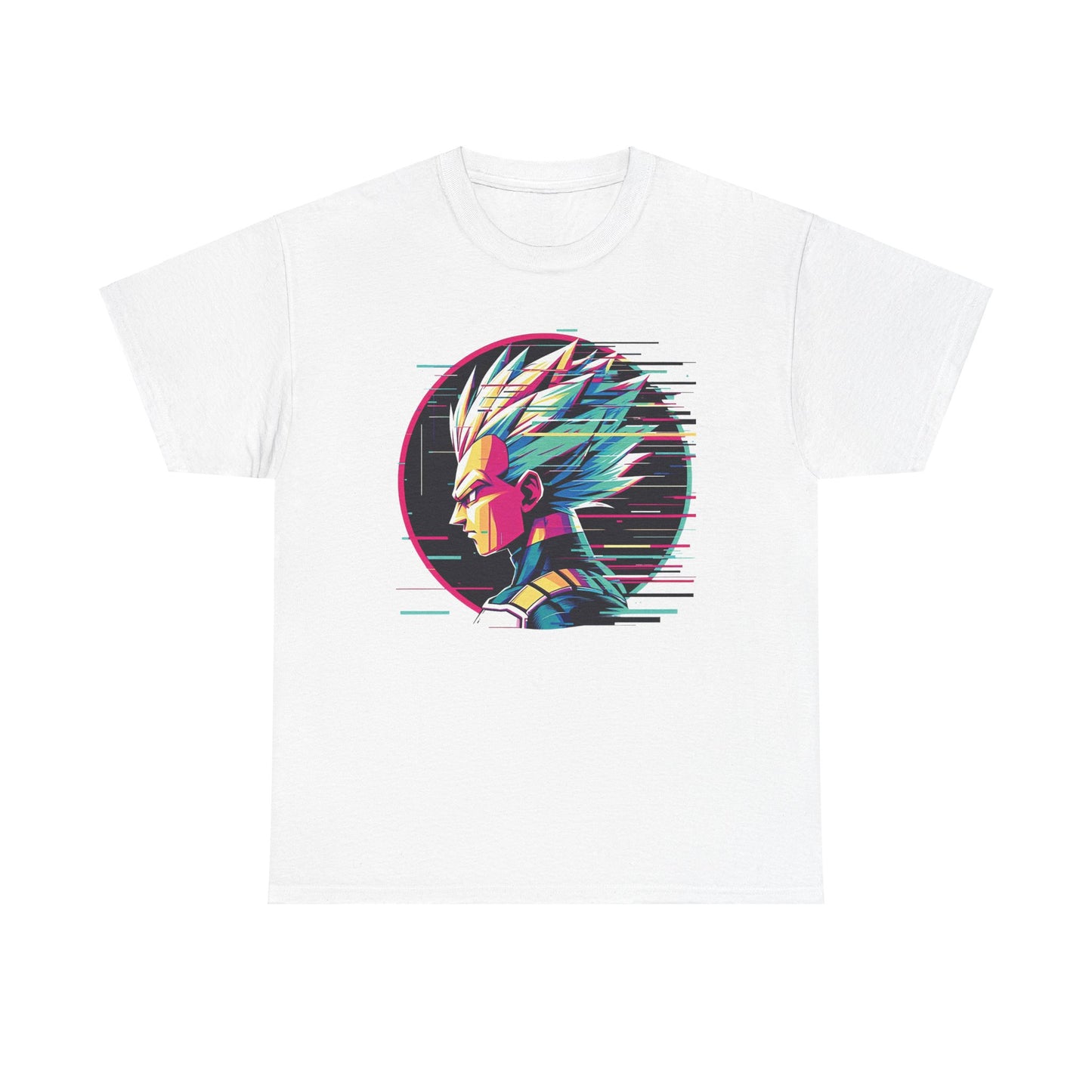 Prince of all Glitches, Saiyan side profile Unisex Heavy Cotton Tee