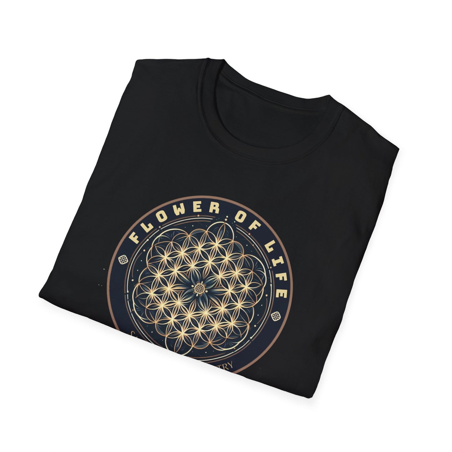 Eternal Unity: Unisex Cotton Tee Featuring the Flower of Life