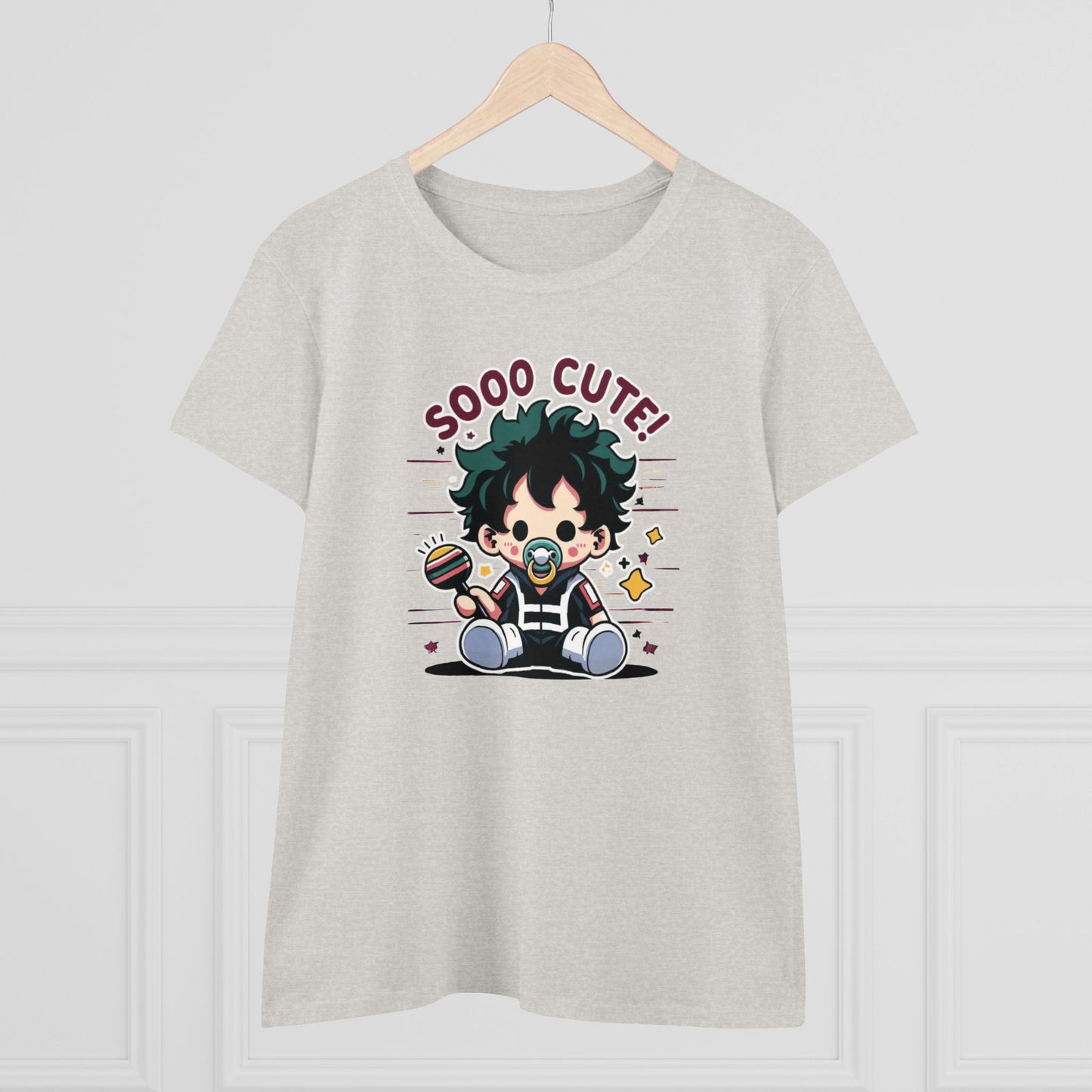 Rattle Quirk: Little Baby Hero Shakedown Women's Midweight Cotton Tee