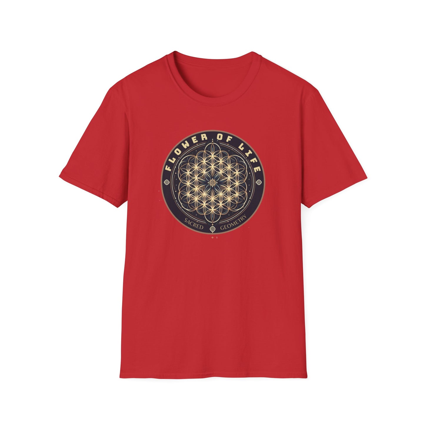 Eternal Unity: Unisex Cotton Tee Featuring the Flower of Life