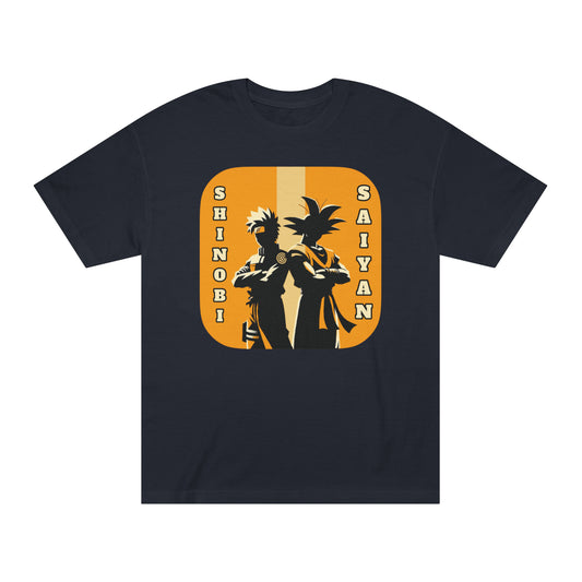 Anime Legends Unite: Shinobi meets Saiyan, Dual forces Cotton Graphic Tee