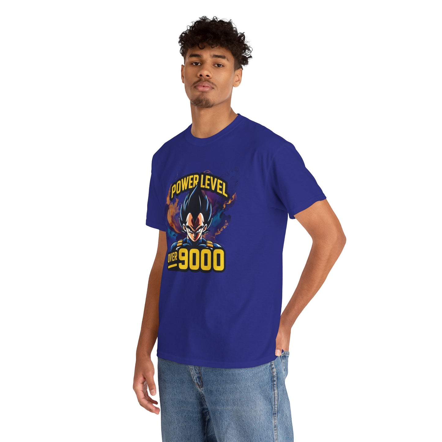 Iconic quote "Power level Over 9000" Unisex Heavy Cotton Tee