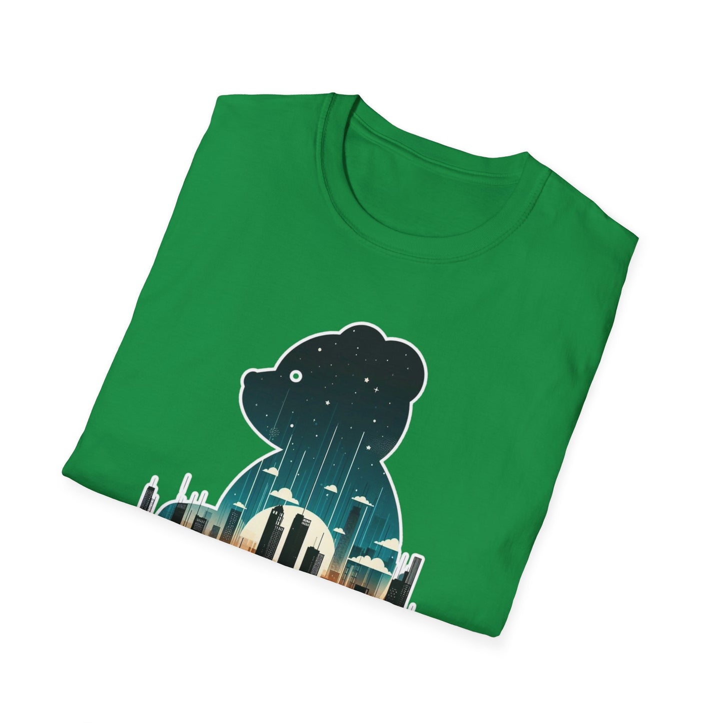 Bear in the Big City Graphic Tee; Cotton Unisex