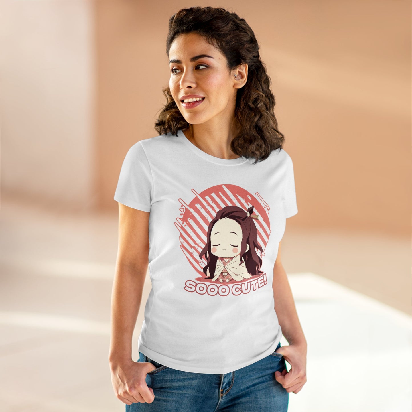 Cute Edition: Adorable Demon Mode: Mini slayer Edition, Women's Cotton Graphic Tee