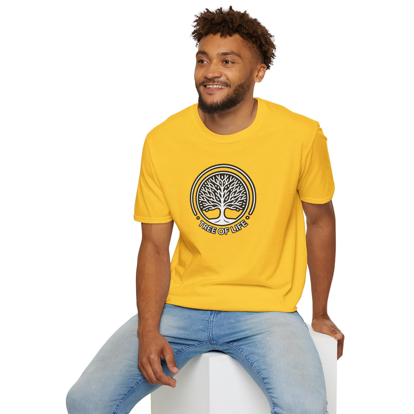 Roots of Balance: Unisex Tree of Life Essence Cotton Tee