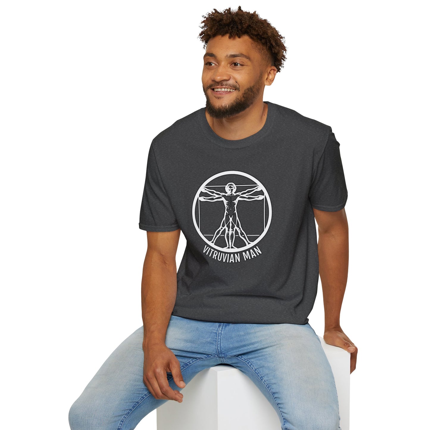 Discover Harmony: Vitruvian Essence Unisex Tee,  Perfect Balance!