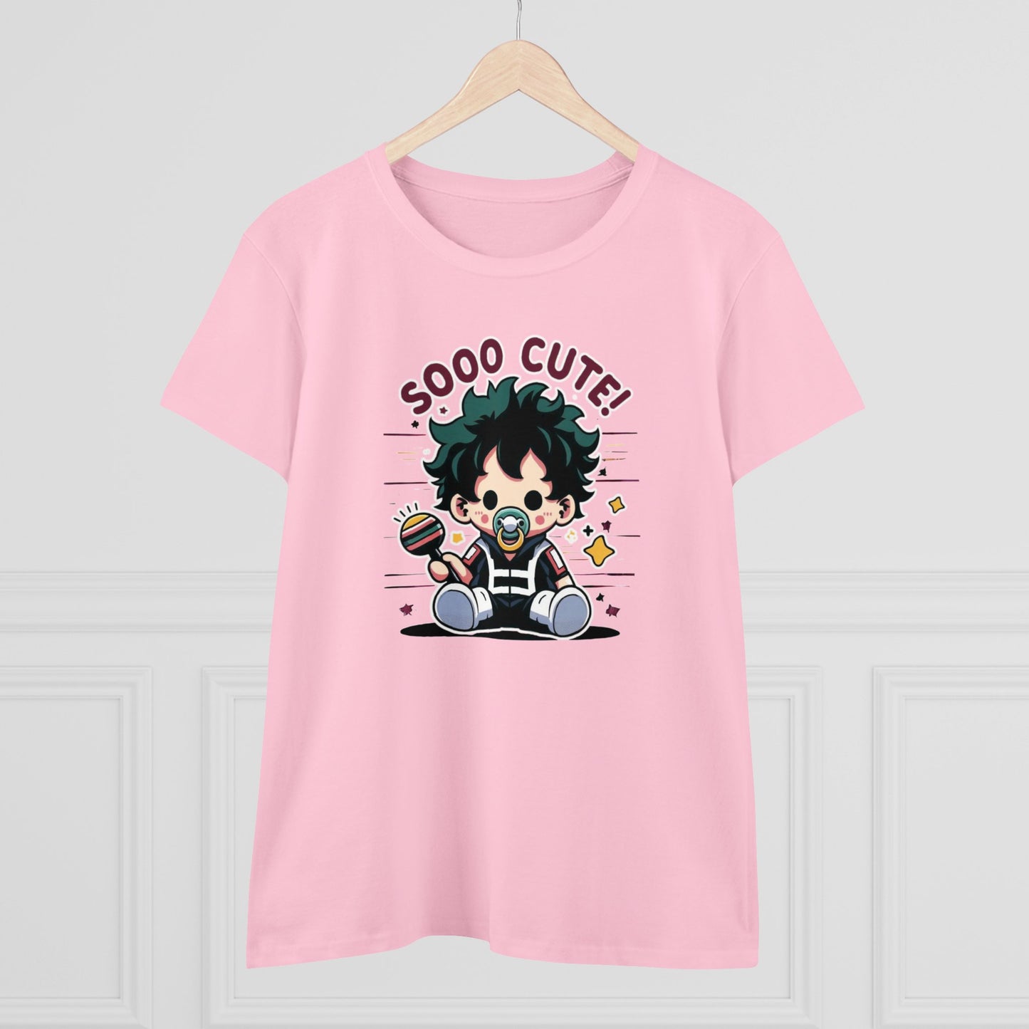 Rattle Quirk: Little Baby Hero Shakedown Women's Midweight Cotton Tee