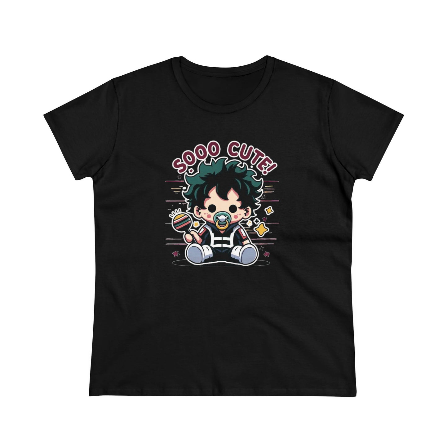 Rattle Quirk: Little Baby Hero Shakedown Women's Midweight Cotton Tee