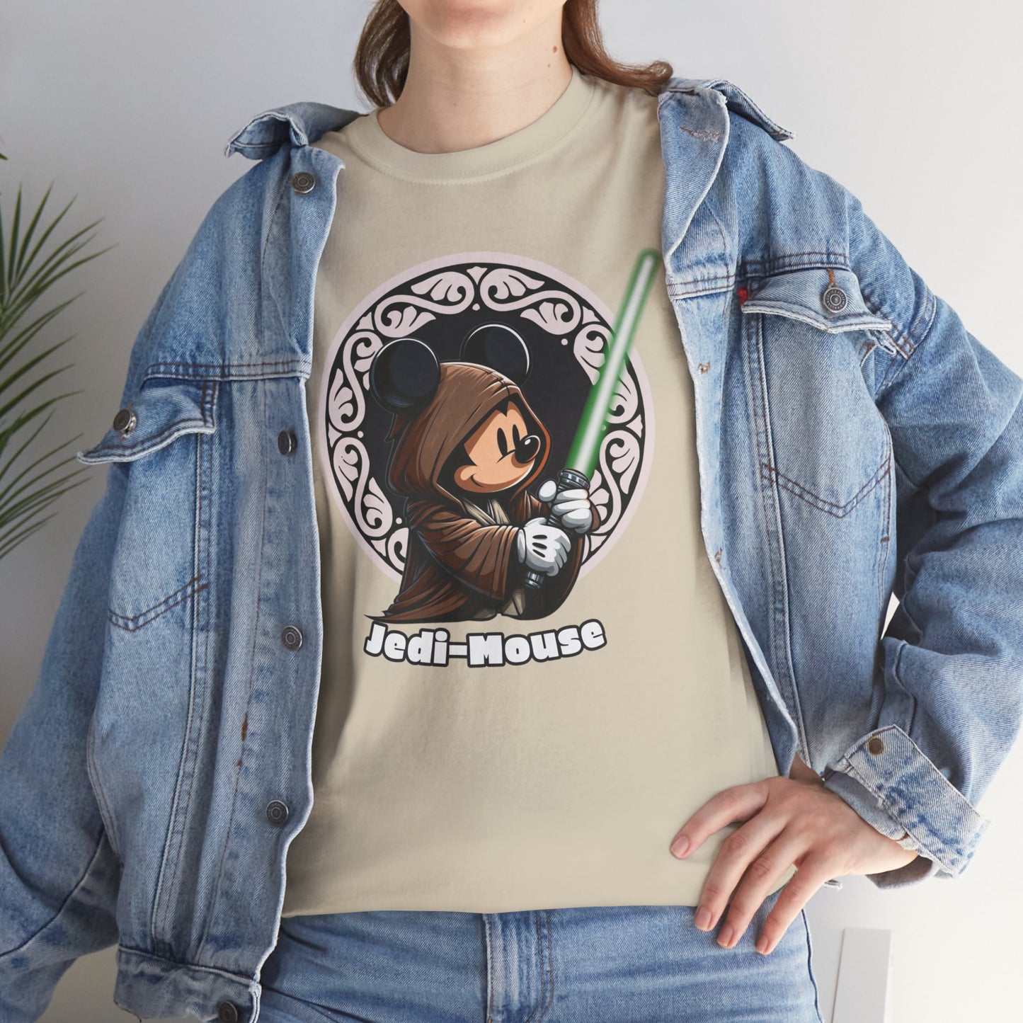 Jedi Mouse-The Force Awakens,Unisex Heavy Cotton Tee