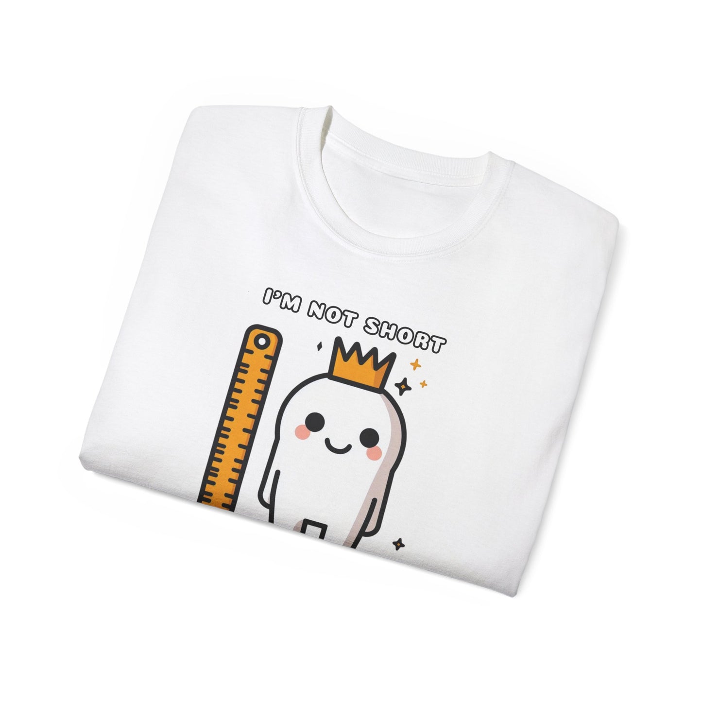 Vertically Challenged, Height Reserved! Unisex Ultra Cotton Tee