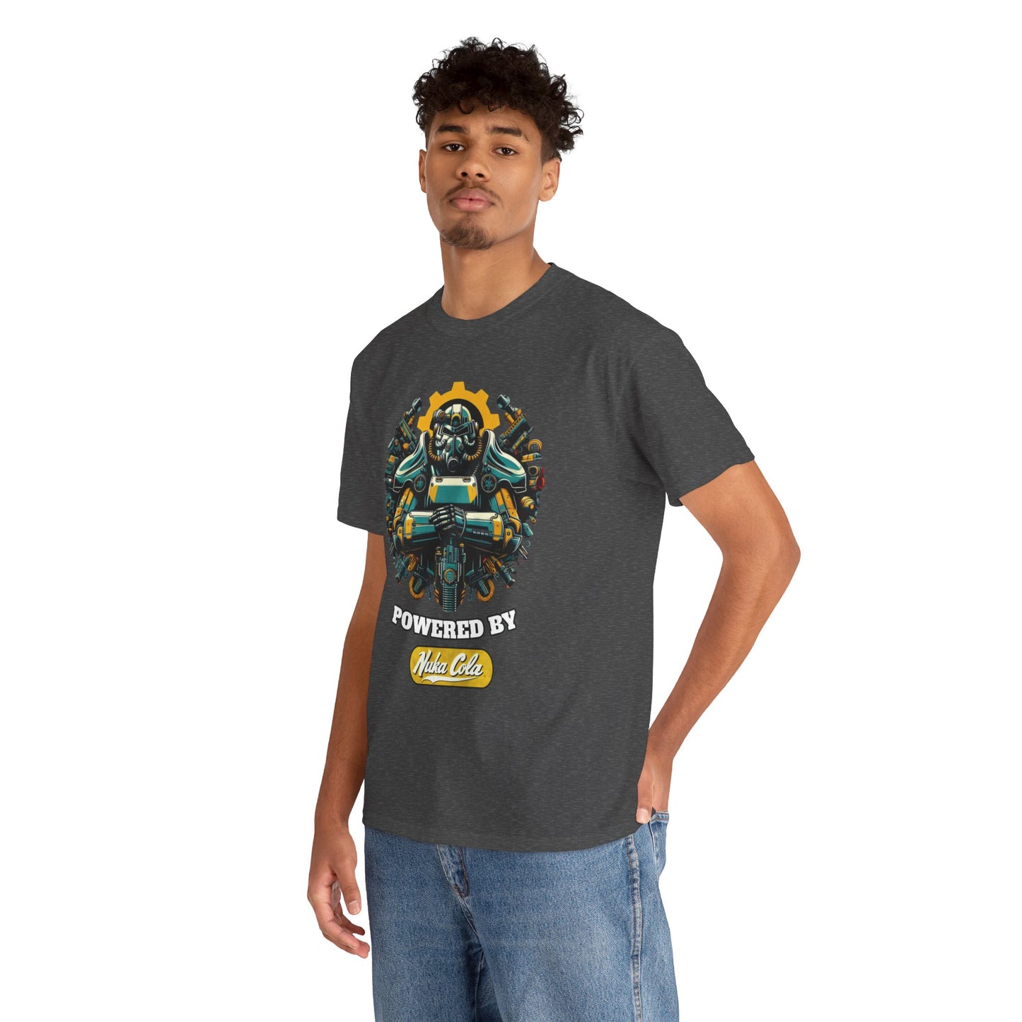 Nuka Cola powered Power Armor, Unisex Heavy Cotton Tee