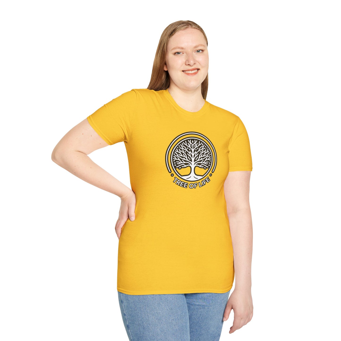 Roots of Balance: Unisex Tree of Life Essence Cotton Tee