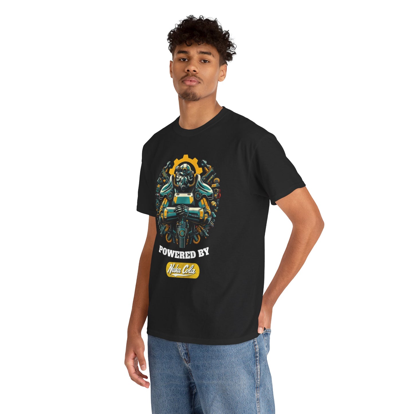 Nuka Cola powered Power Armor, Unisex Heavy Cotton Tee