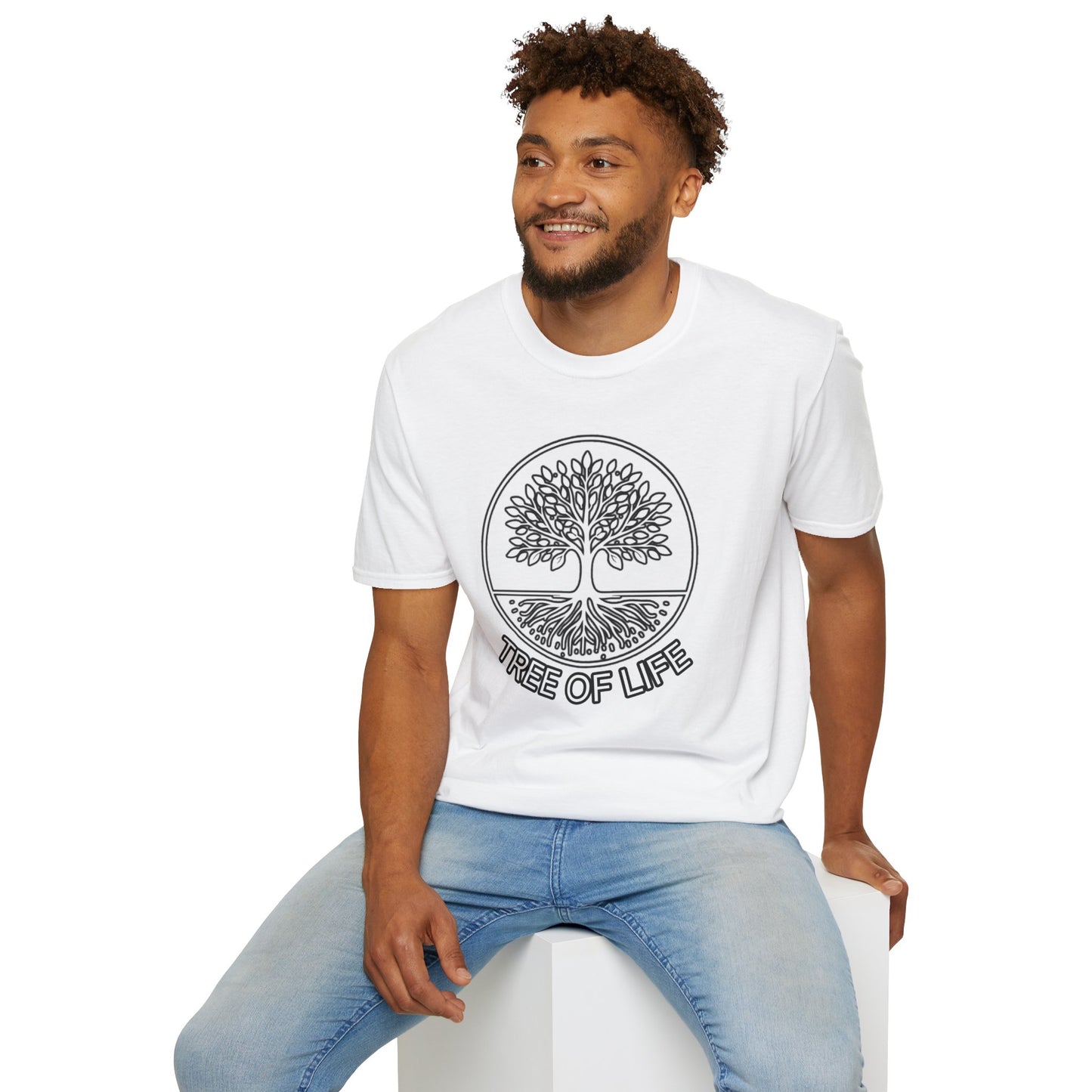 Roots of Balance: Unisex Tree of Life Essence Cotton Tee