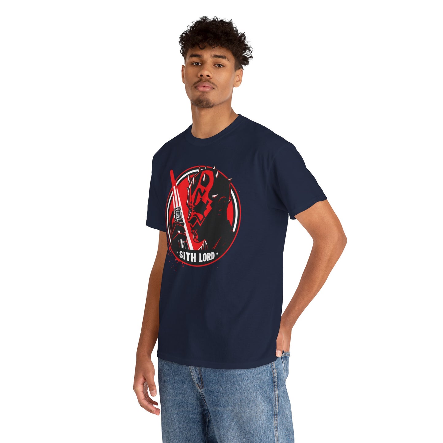 Double-Edged Darkness: Darth Maul Unleashed, unisex heavy cotton graphic tee
