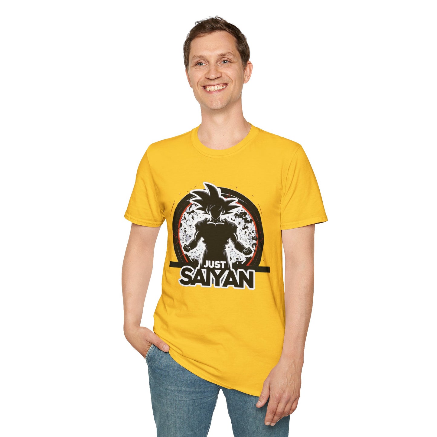 Just Saiyan: Exclusive kakarot Silhouette Graphic Tee for Anime Enthusiasts