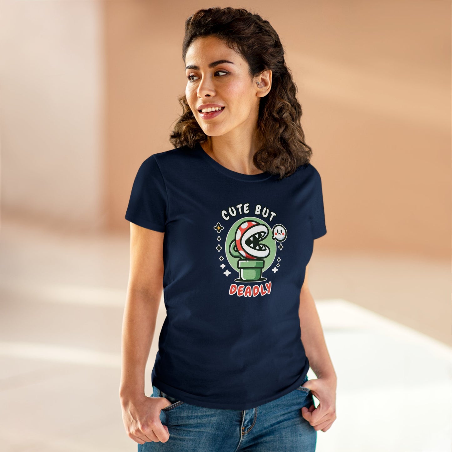 Women's Tee, Lethal Loveliness: Piranha Style
