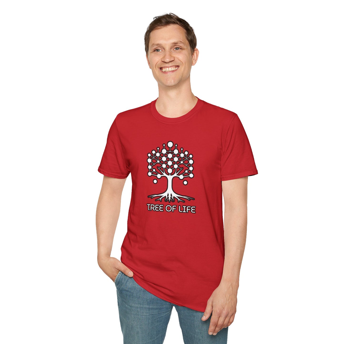 Roots of Balance: Unisex Tree of Life Essence Cotton Tee