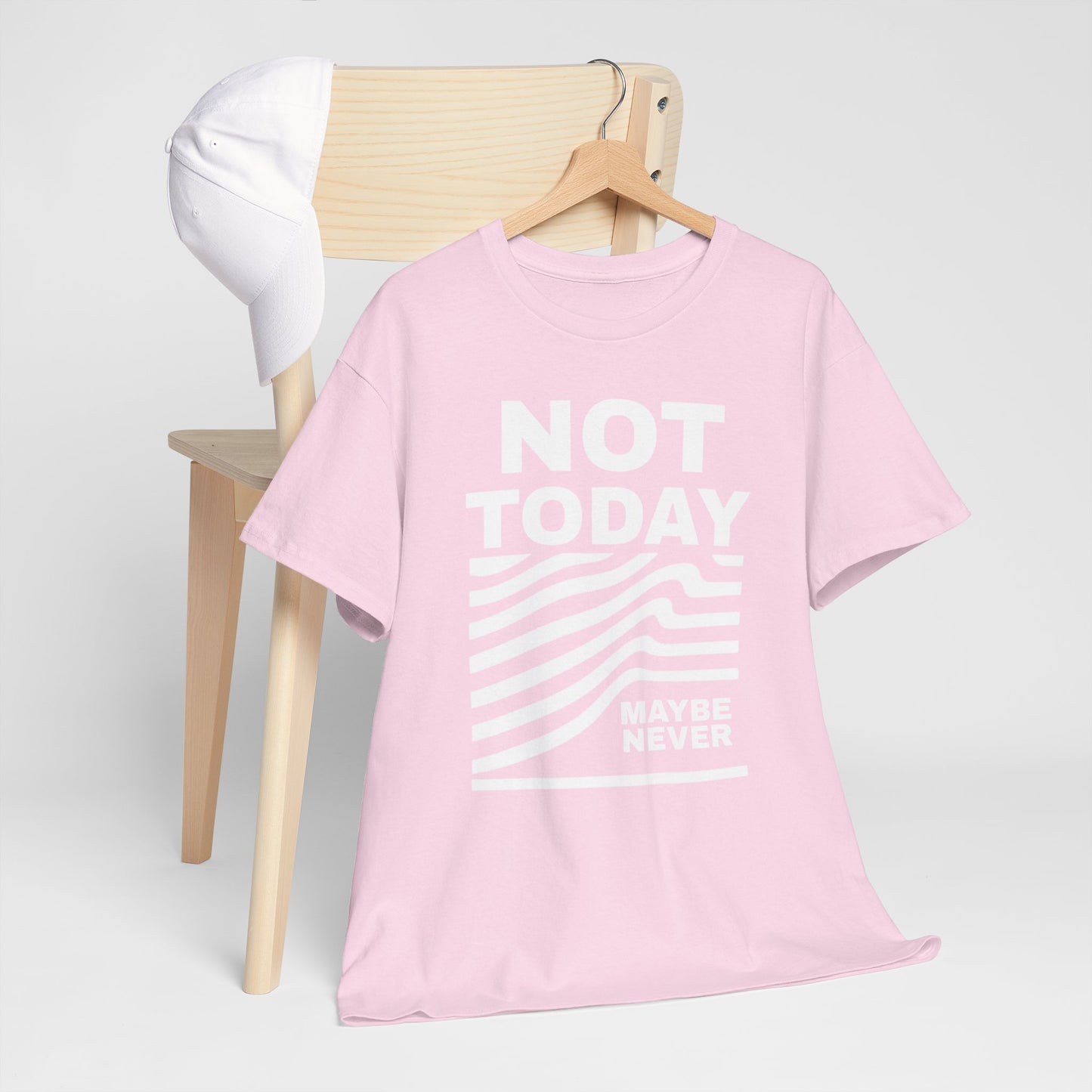 Silence Speaks Louder: Not Today, Maybe Never Tee, Unisex Heavy Cotton Tee