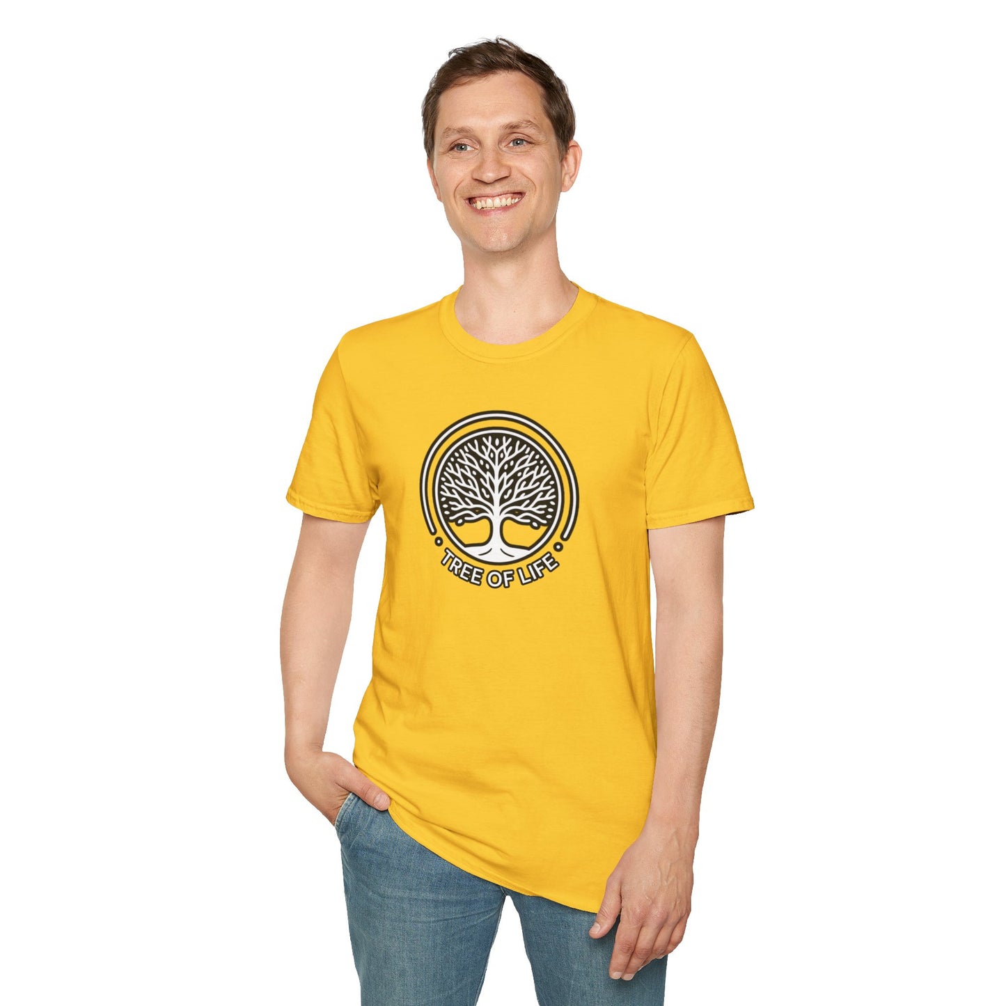 Roots of Balance: Unisex Tree of Life Essence Cotton Tee