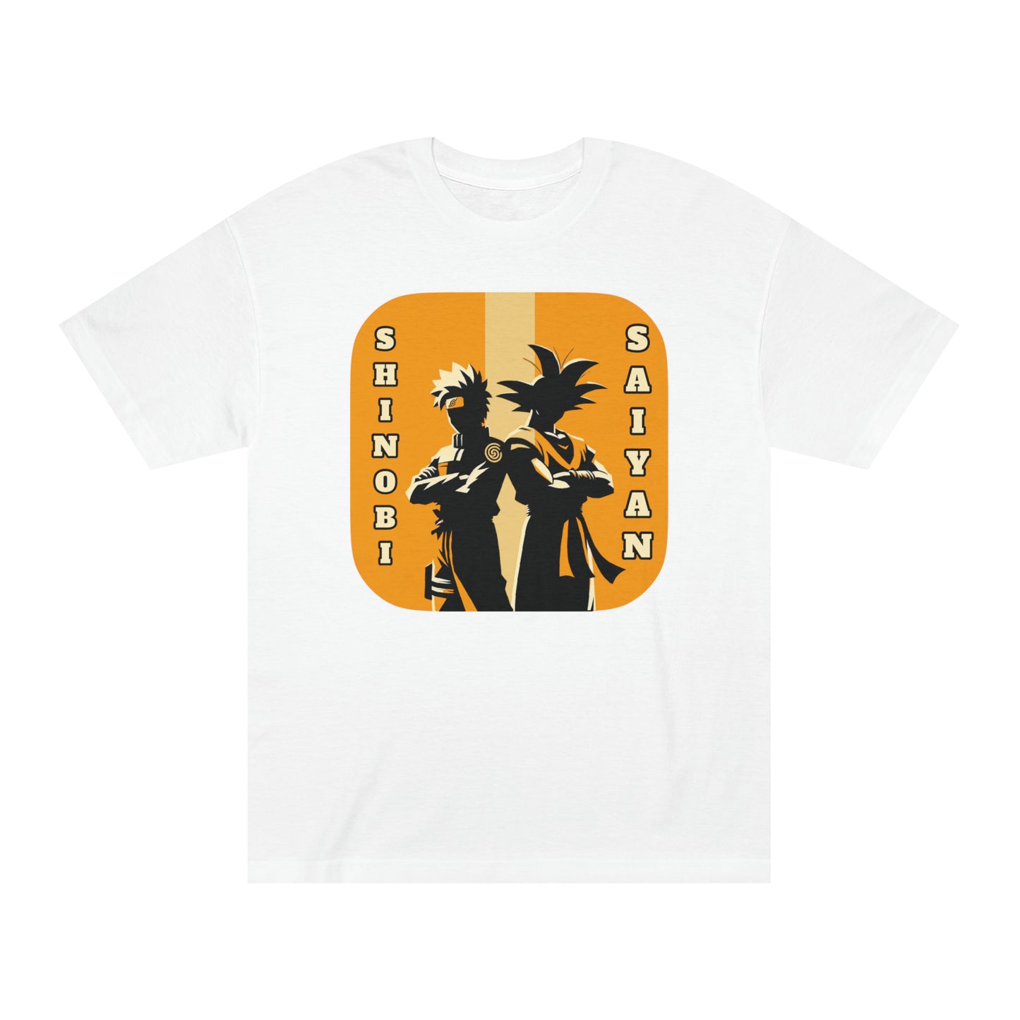 Anime Legends Unite: Shinobi meets Saiyan, Dual forces Cotton Graphic Tee
