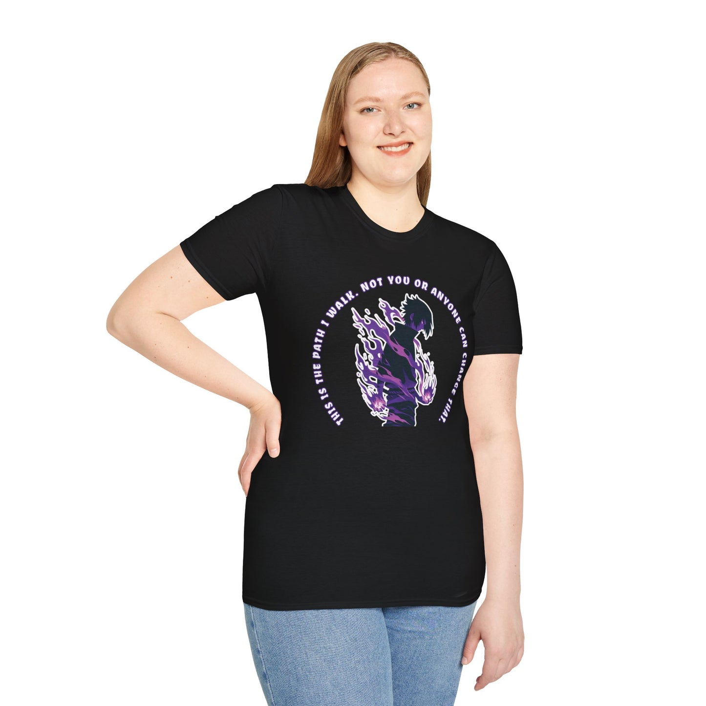 Sasuke's Resolve: Uchiha Strength Unisex Graphic Tee