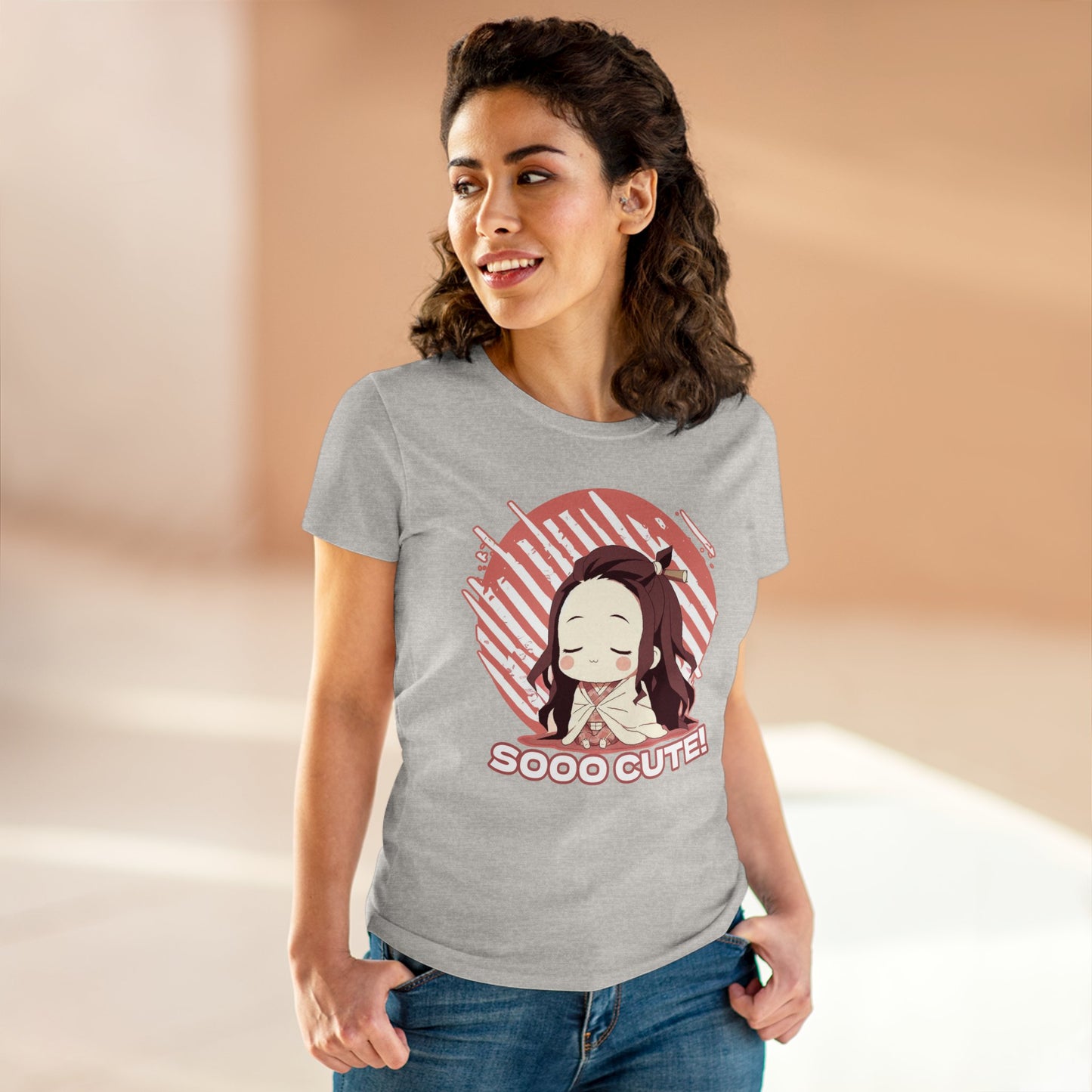 Cute Edition: Adorable Demon Mode: Mini slayer Edition, Women's Cotton Graphic Tee