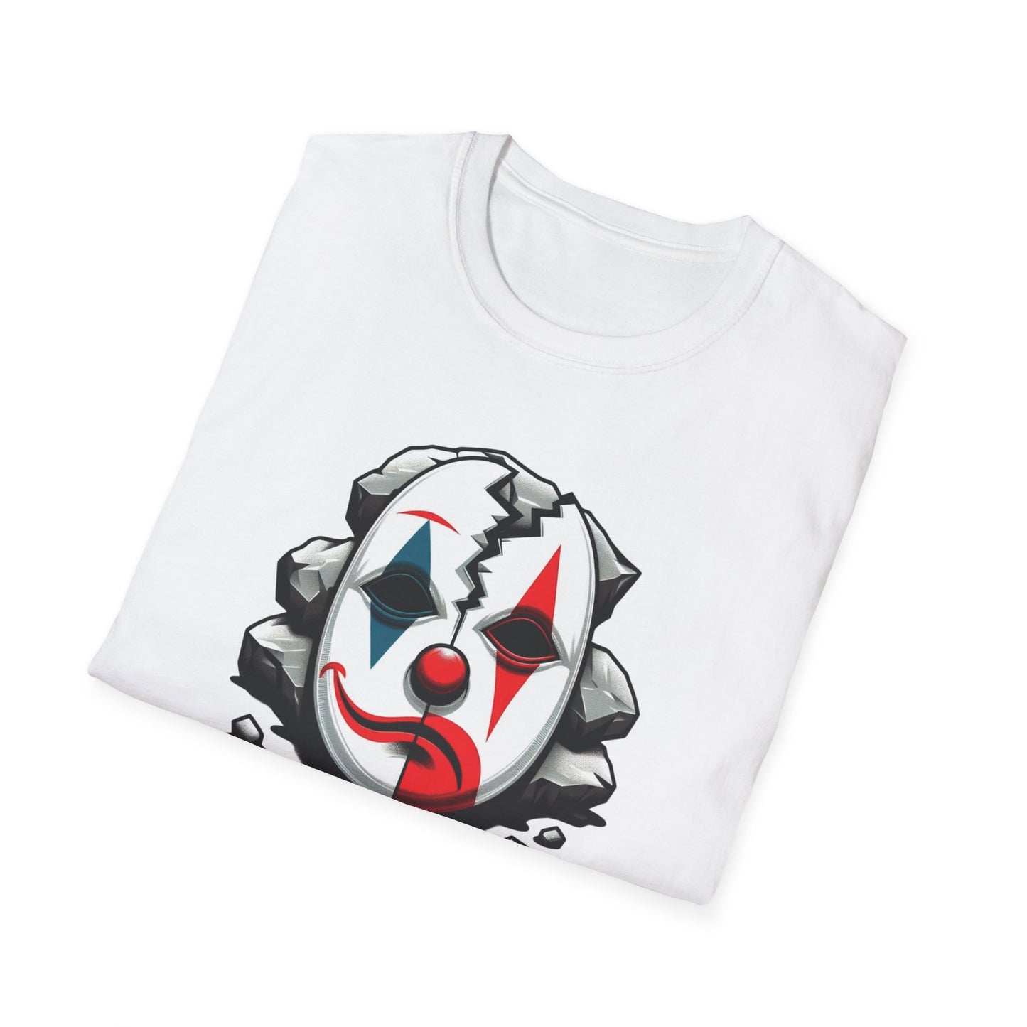 Tragic Serenade: Unisex Cotton Epic Tee - An Ode to the Profound Tears Weaved into a Clown's Soul