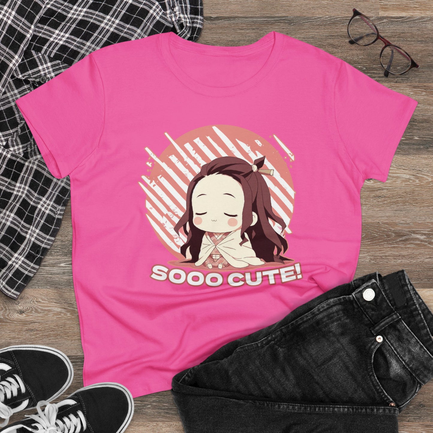 Cute Edition: Adorable Demon Mode: Mini slayer Edition, Women's Cotton Graphic Tee