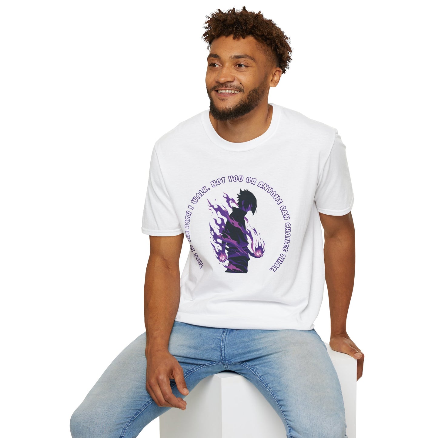 Sasuke's Resolve: Uchiha Strength Unisex Graphic Tee