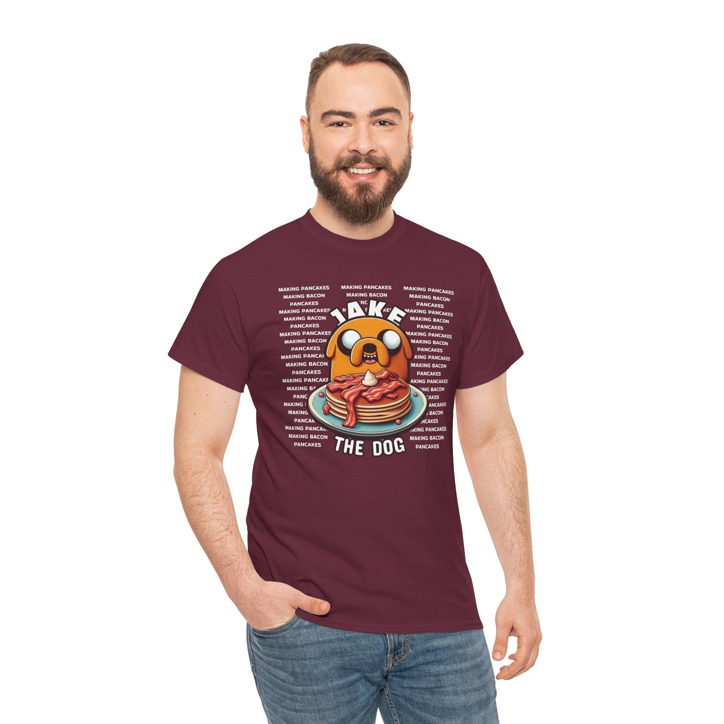 Flippin' Fun: Jake's Bacon Pancake Jam unisex Graphic Tee